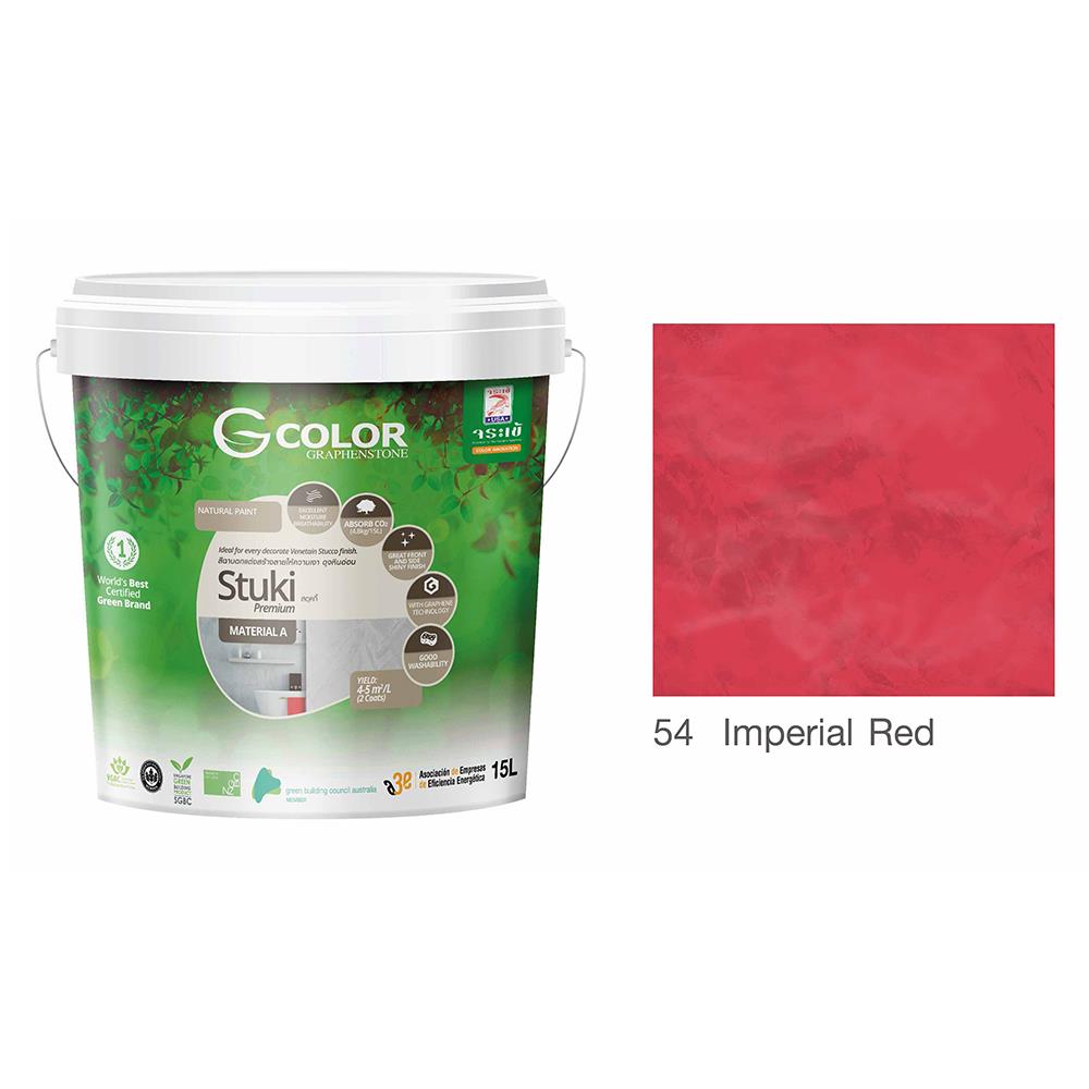 สีเท็กเจอร์ จระเข้ G-COLOR STUKI 0.75 ลิตร สี IMPERIAL RED