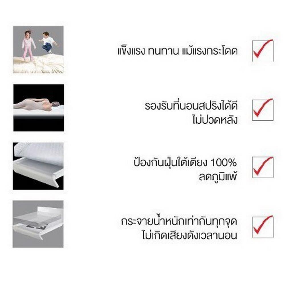 ชุดห้องนอน 6 ฟุต KONCEPT MELONA พร้อมตู้เสื้อผ้า 4 บานเปิด MELONA179 สีขาว