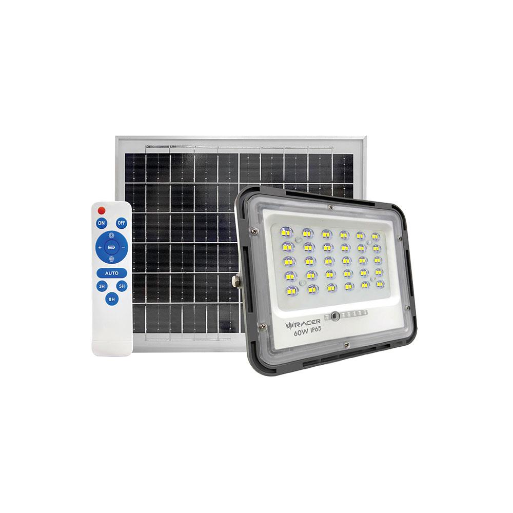 ไฟสปอตไลท์ SOLAR RACER FLOODLIGHT 60 วัตต์ DAYLIGHT สีดำ