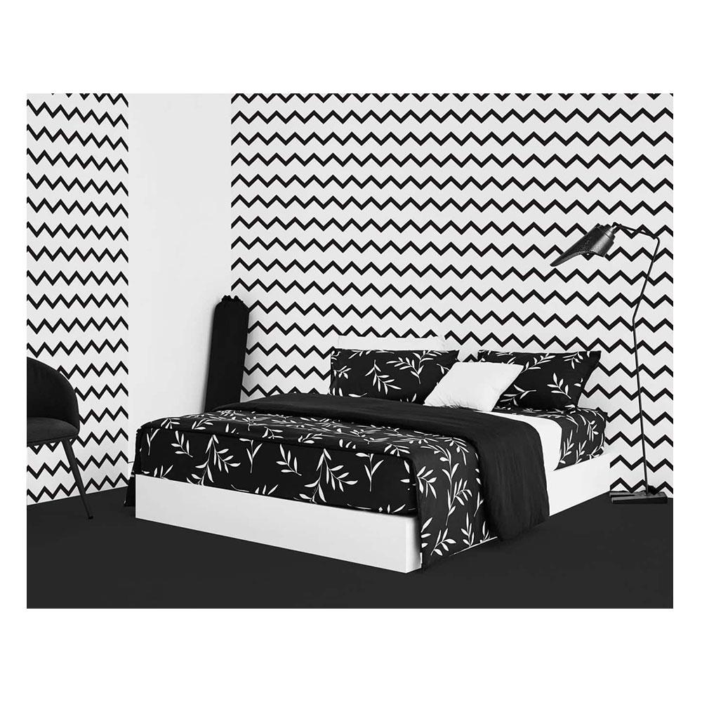 ชุดผ้าปูที่นอน 3.5 ฟุต 3 ชิ้น LOTUS BLACK & WHITE LI-BW 02B สีดำ