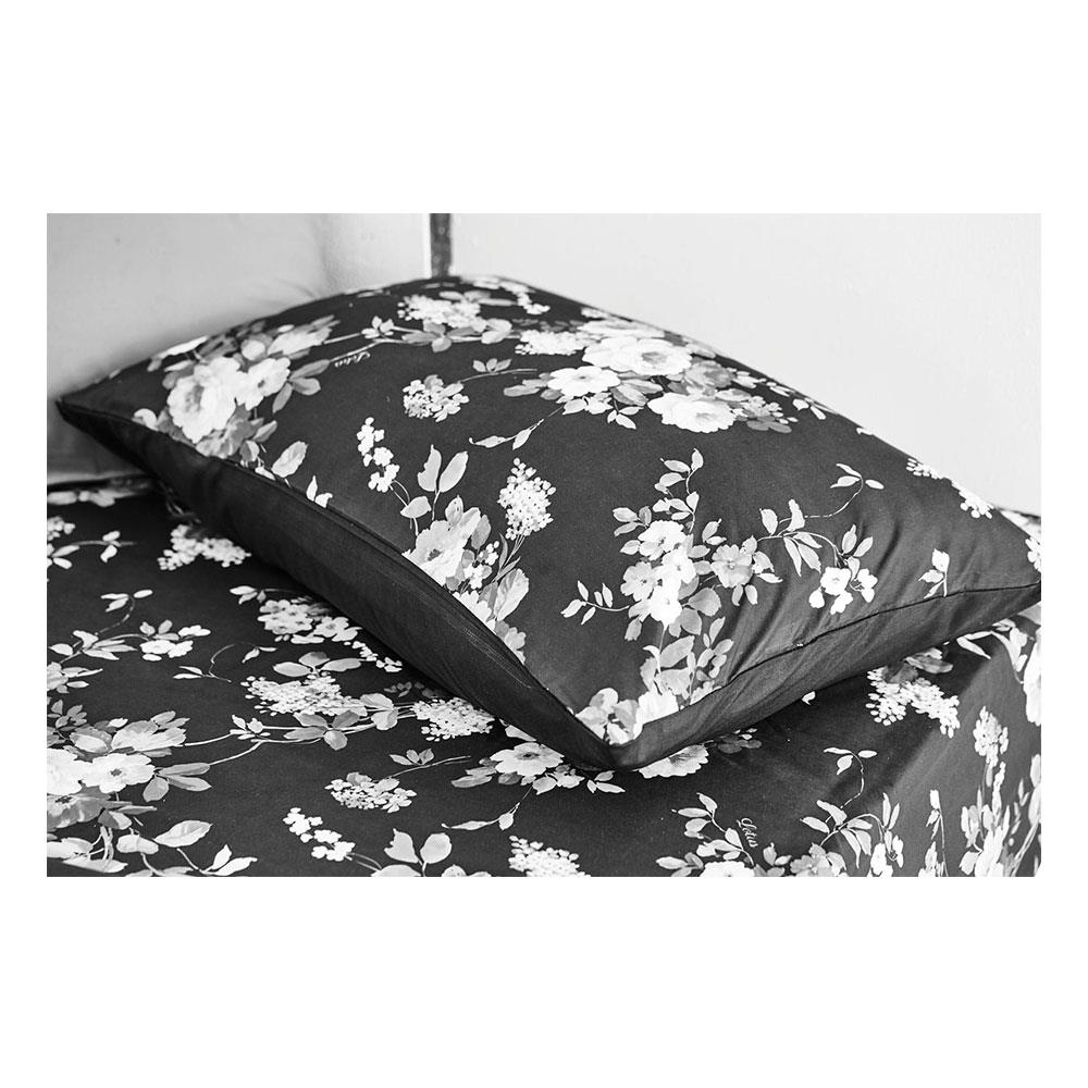 ชุดผ้าปูที่นอน 3.5 ฟุต 3 ชิ้น LOTUS BLACK & WHITE LI-BW 03B สีดำ