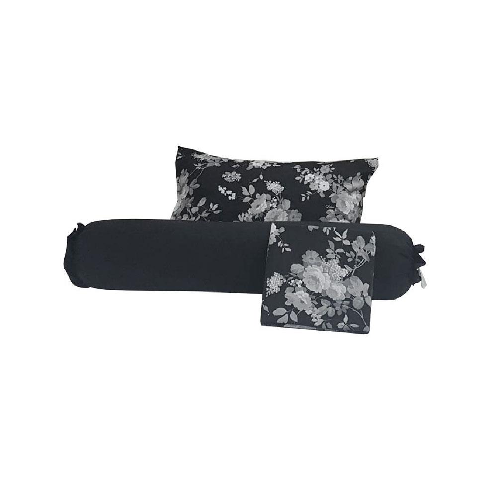 ชุดผ้าปูที่นอน 3.5 ฟุต 3 ชิ้น LOTUS BLACK & WHITE LI-BW 03B สีดำ