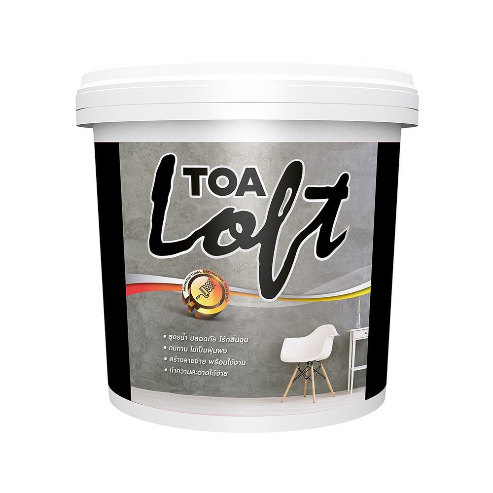 สีน้ำลอฟท์ภายนอก TOA LOFT3 สีเทาเข้ม 12 กก.