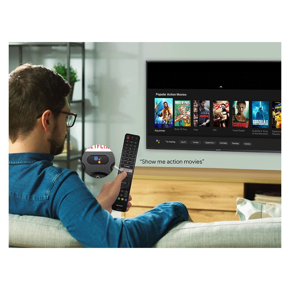 แอลอีดี ทีวี 70" SHARP (8K, Android) 8T-C70DW1X