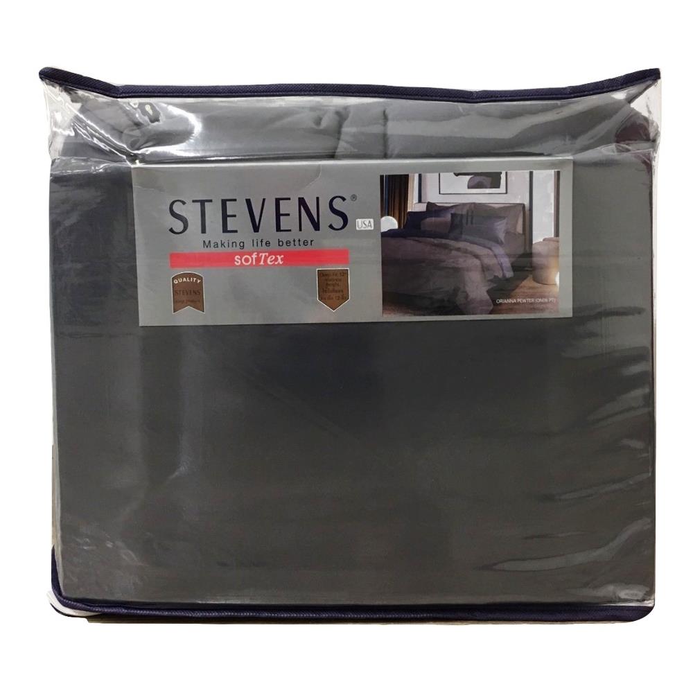 ชุดผ้าปูที่นอน 3 ฟุต 4 ชิ้น STEVENS SOFTEX สี ORIANNA PEWTER