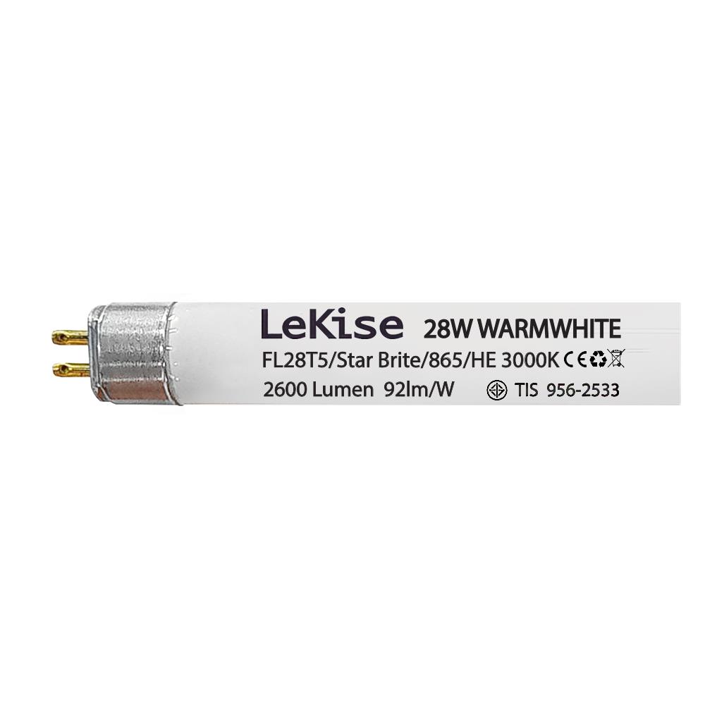 หลอดนีออนยาว LEKISE T5 G13 28 วัตต์ WARMWHITE