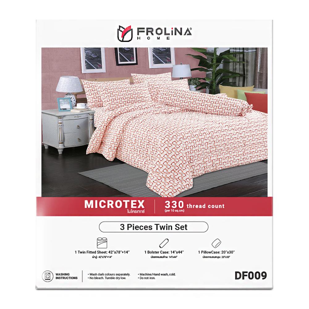 ชุดผ้าปูที่นอน 3.5 ฟุต 3 ชิ้น FROLINA MICROTEX สี INFINITY PINK
