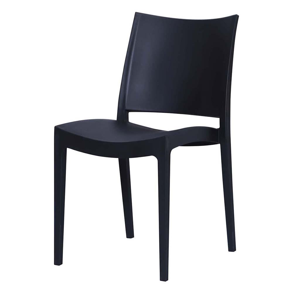 เก้าอี้พลาสติก AS FURNITURE IXORA สีดำ