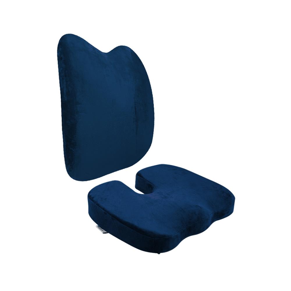 เซ็ตเบาะรองหลัง-รองนั่งเพื่อสุขภาพ BEWELL สีน้ำเงิน
