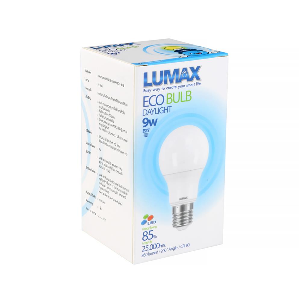 หลอด LED LUMAX ECO BULB 9 วัตต์ DAYLIGHT E27