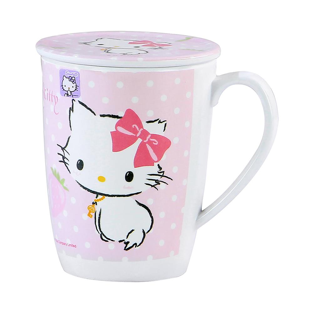 ถ้วยหู+ฝาเมลามีน 450ml SUPERWARE KITTY CHARMMY