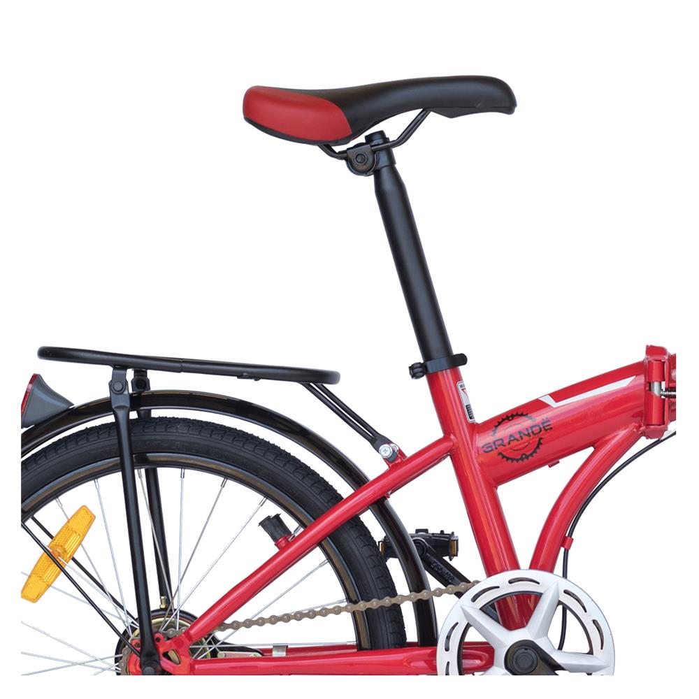 จักรยานพับ GRANDE SINGLE SPEED สีแดง
