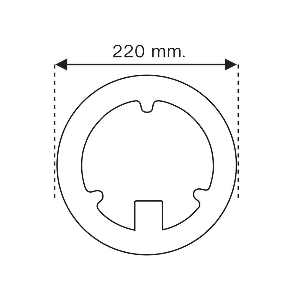 หลอด LED SHINING EXTRA BRIGHT MAGNET 32 วัตต์ DAYLIGHT ทรงกลม