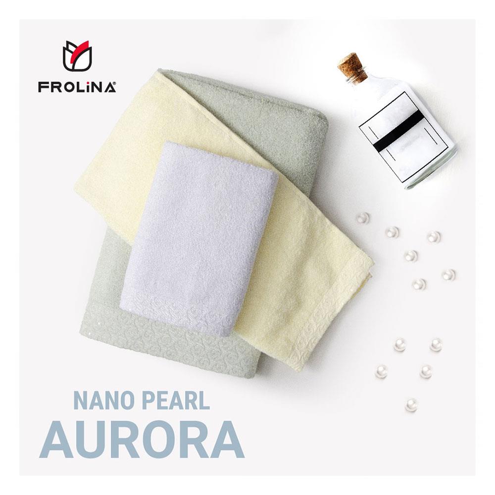 ผ้าขนหนู FROLINA NANO PEARL 15X31 นิ้ว สีเทา