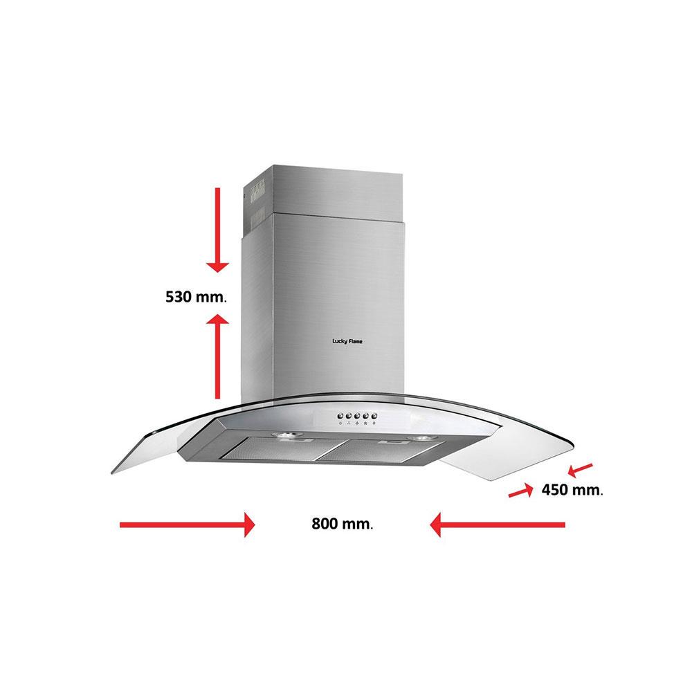 เครื่องดูดควันกระโจม LUCKY FLAME RG-961S 90 ซม.