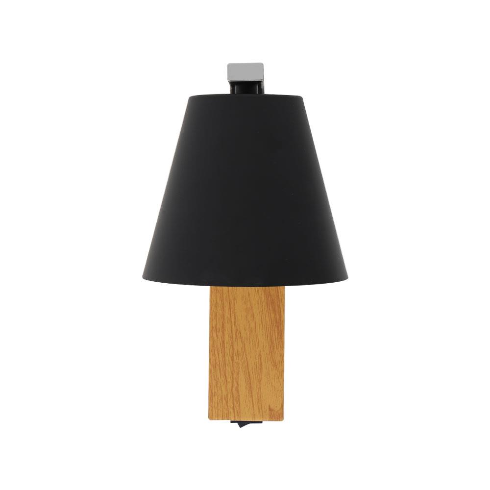 ไฟกิ่งใน CARINI VW0370-1 1 หัว สีดำ/ลายไม้