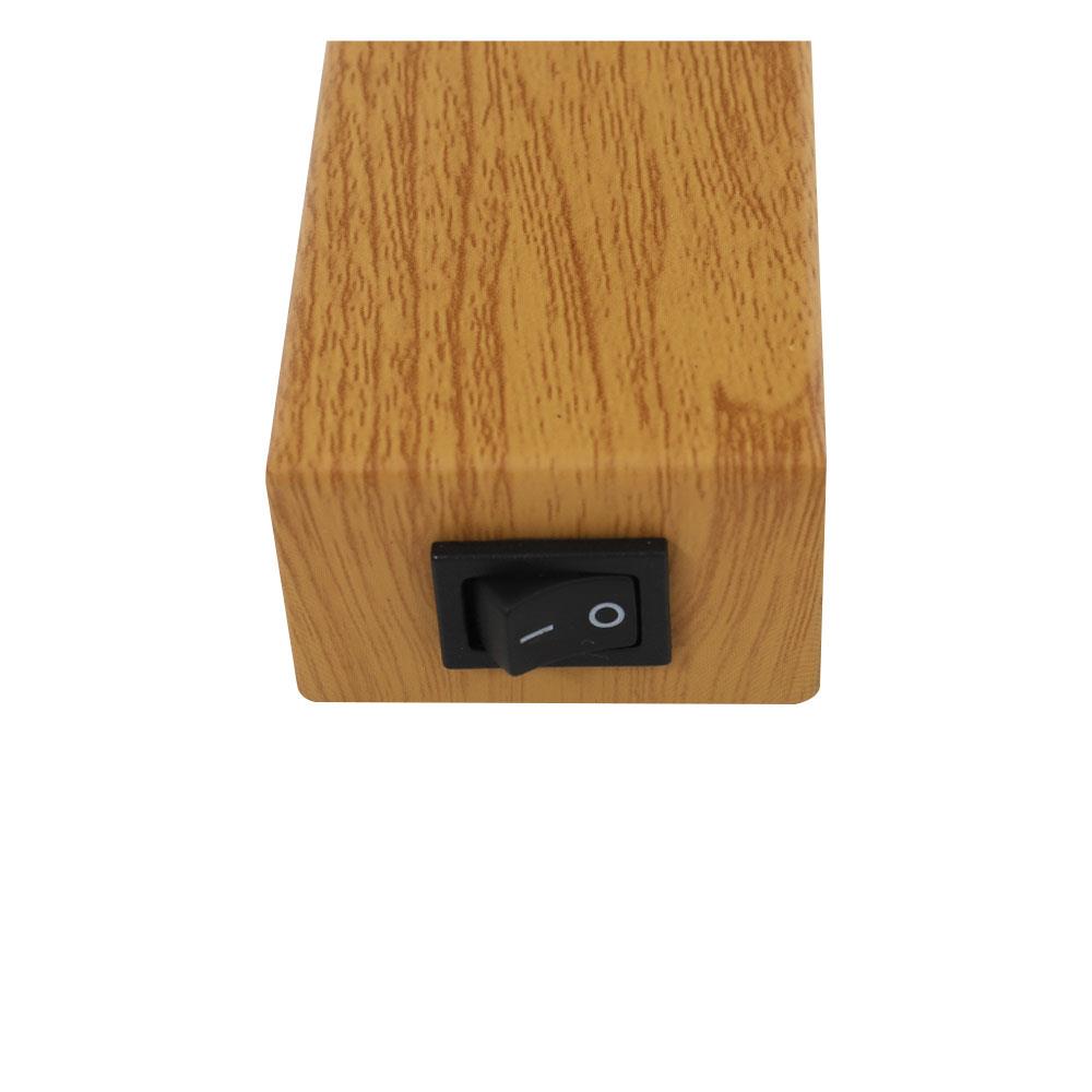 ไฟกิ่งใน CARINI VW0370-1 1 หัว สีดำ/ลายไม้