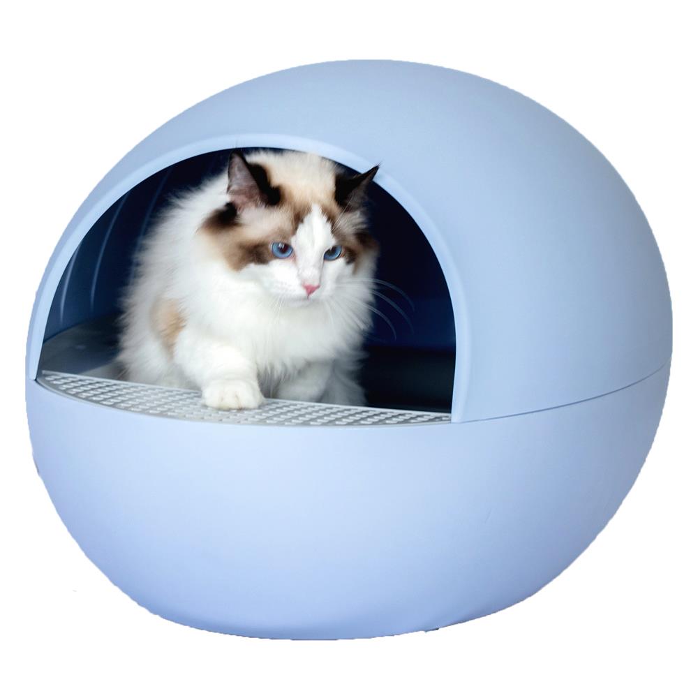 ห้องน้ำแมวอัตโนมัติ PET MANAGER สีฟ้า