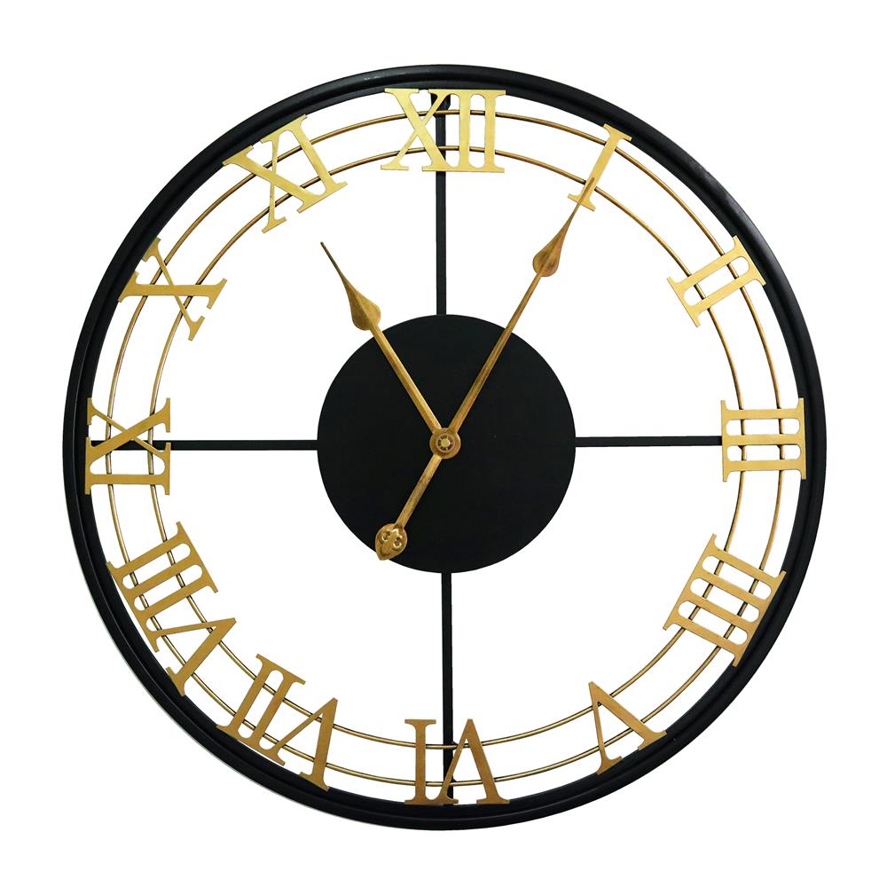 นาฬิกาแขวน HOMEHEAVEN HH2052 23.5 นิ้ว สีดำ/ทอง