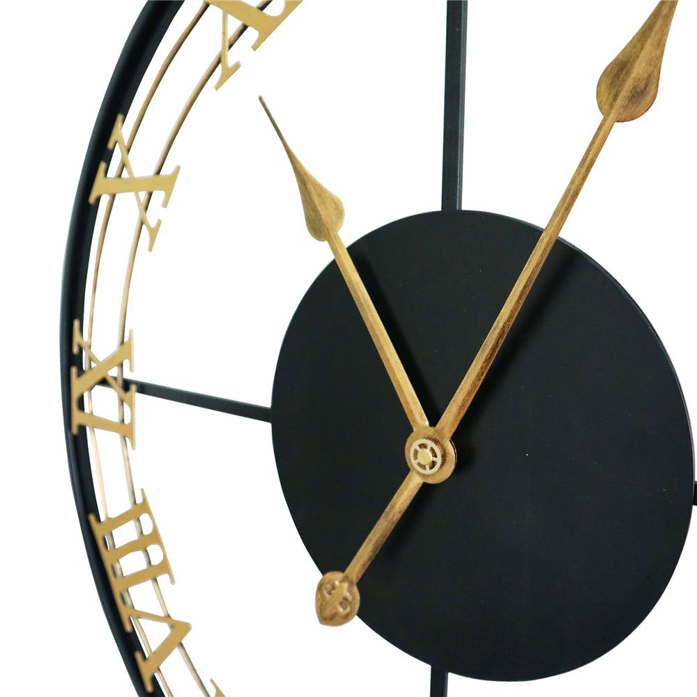 นาฬิกาแขวน HOMEHEAVEN HH2052 23.5 นิ้ว สีดำ/ทอง