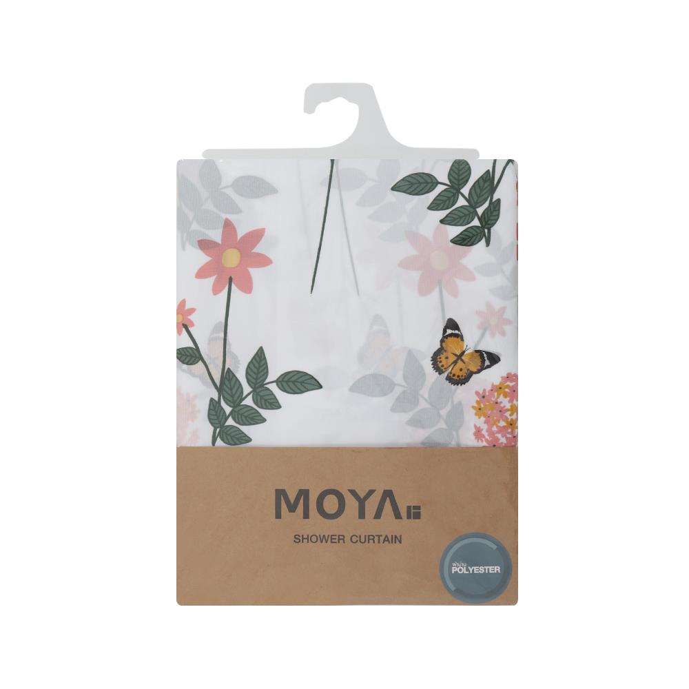 ม่านห้องน้ำ POLYESTER MOYA SC5416A BLOOM 180x180ซม.