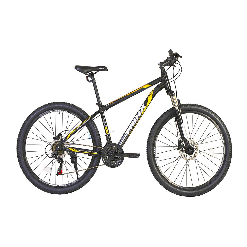 จักรยานเสือภูเขา TRINX M100E 21 สีดำ/ส้ม