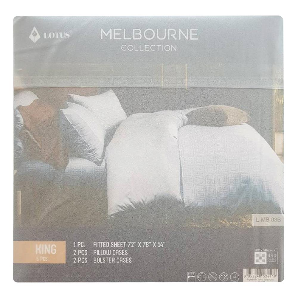 ชุดผ้าปูที่นอน 6 ฟุต 5 ชิ้น LOTUS MELBOURNE MB 03B