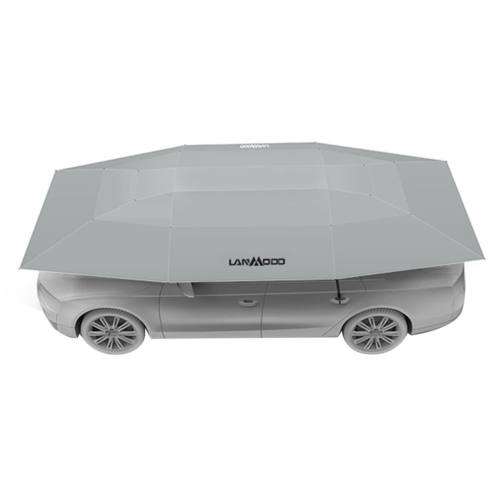 ร่มรถยนต์ SEMI-AUTO LANMODO 4.8x2.35 ม. สีเทา