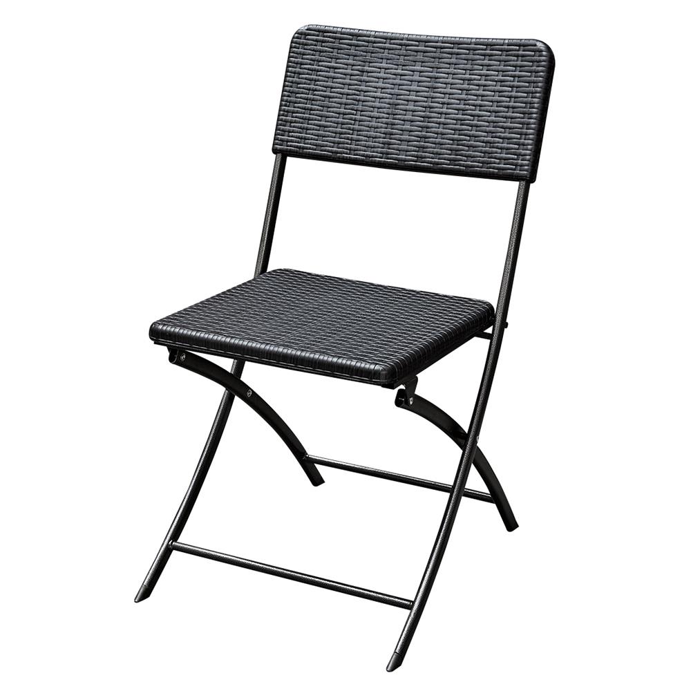 เก้าอี้พับอเนกประสงค์หวาย HDPE SURE FRC-100 สีดำ