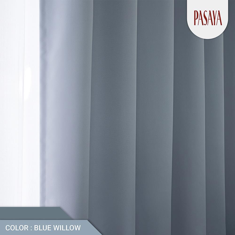 ผ้าม่าน EYELET PASAYA 22110CAEF2AM 165x165 ซม. สี BLUE WILLOW