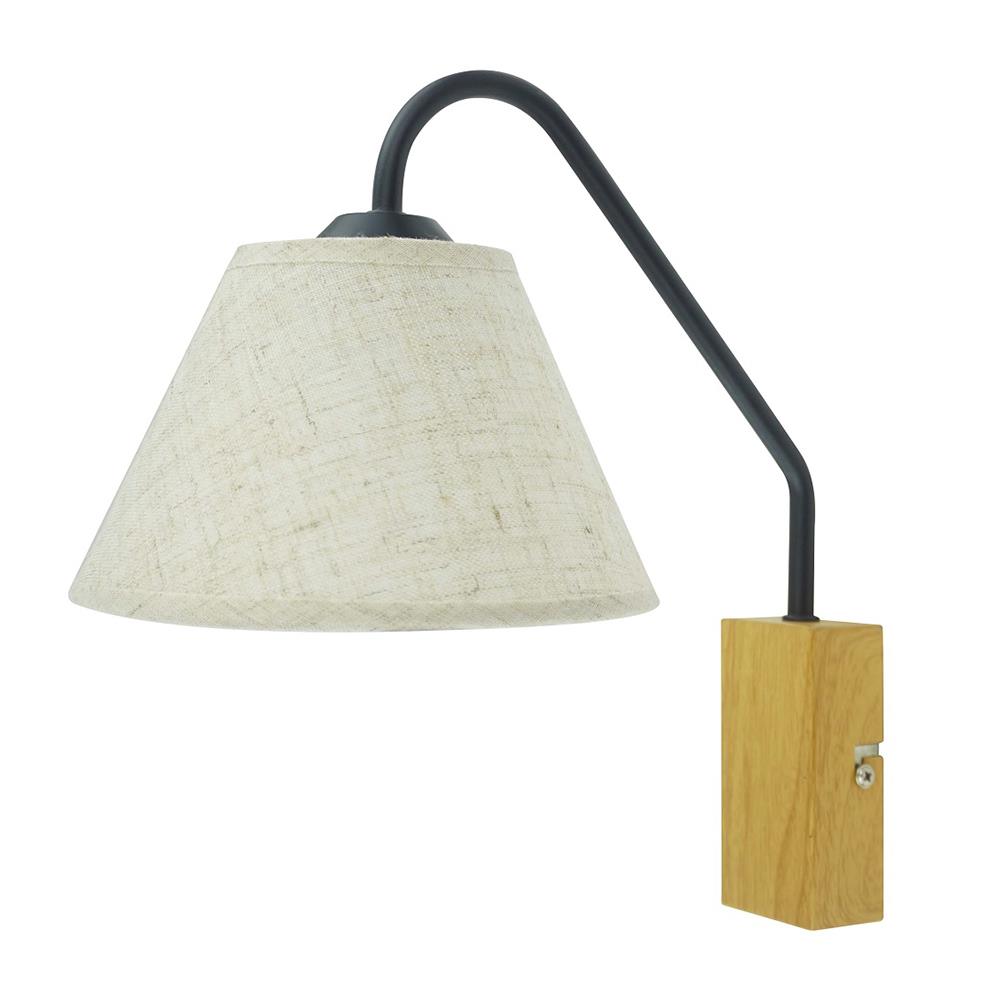 ไฟกิ่งใน CARINI VW0372-1B 1 หัว สีขาว/ดำ/ไม้