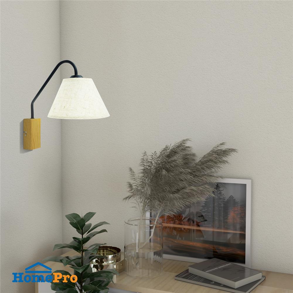 ไฟกิ่งใน CARINI VW0372-1B 1 หัว สีขาว/ดำ/ไม้