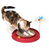 ของเล่นแมว CATIT PLAY 3IN1 CIRCUIT BALL สีแดง
