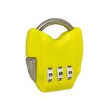 กุญแจรหัส CYBER LOCK PL802 38.3 มม. รหัส 3 หลัก สีเหลือง