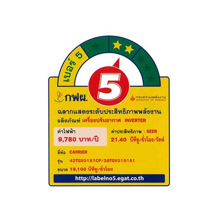 แอร์แขวน CARRIER 42TGV0181CP/38TGV0181A1 18100 บีทียู อินเวอร์เตอร์_2