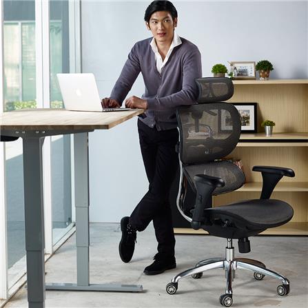 เก้าอี้สำนักงาน ERGOTREND SIGNATURE-01GMM สีดำ/สีน้ำเงิน_4