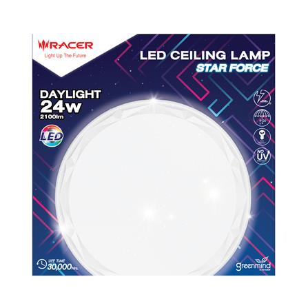 ไฟเพดาน LED RACER LED STAR FORCE S2 24 วัตต์ 24 DAYLIGHT 14 นิ้ว_1