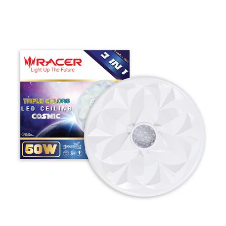 ไฟเพดาน LED RACER COSMIC CM10 50 วัตต์ COOLWHITE DAYLIGHT WARMWHITE 19 นิ้ว_3