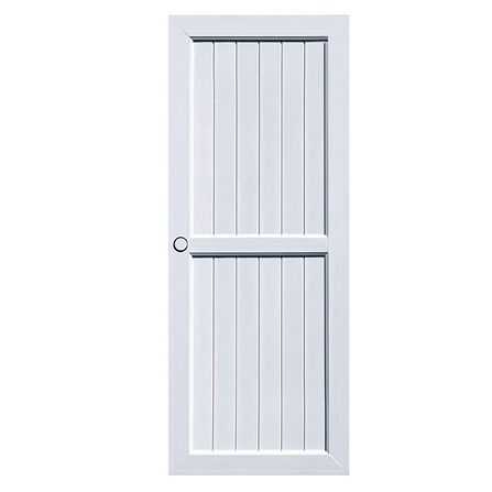 ประตูภายใน UPVC ECO-DOOR UL2 80X200 ซม. สีขาว ไม่เจาะลูกบิด_0