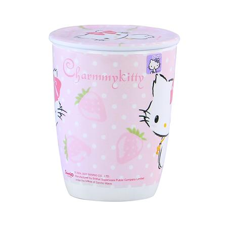 ถ้วยหู+ฝาเมลามีน 450ml SUPERWARE KITTY CHARMMY_2