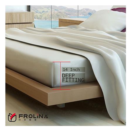 ชุดผ้าปูที่นอน 6 ฟุต 6 ชิ้น FROLINA MICROTEX DF038_5