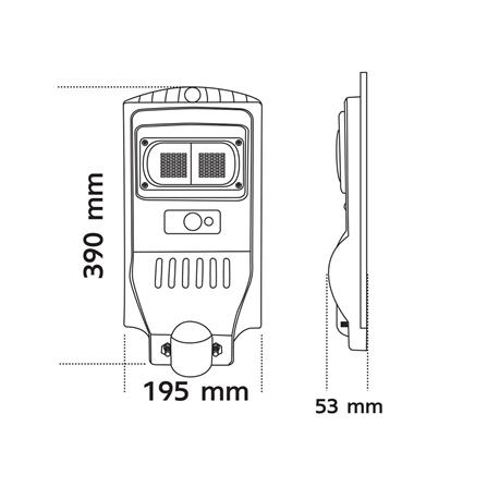 ไฟถนน SOLAR SHINING S-ST04065F-1SL 40 วัตต์ DAYLIGHT สีดำ_9