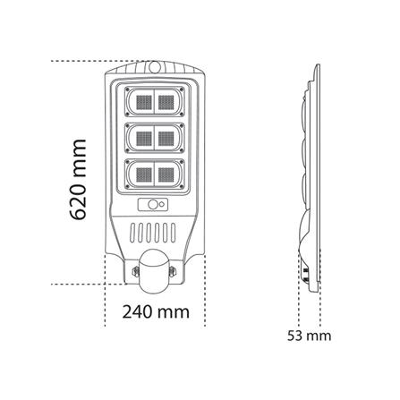 ไฟถนน SOLAR SHINING S-ST12065F-1SL 120 วัตต์ DAYLIGHT สีดำ_9