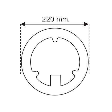 หลอด LED SHINING EXTRA BRIGHT MAGNET 32 วัตต์ DAYLIGHT ทรงกลม_8