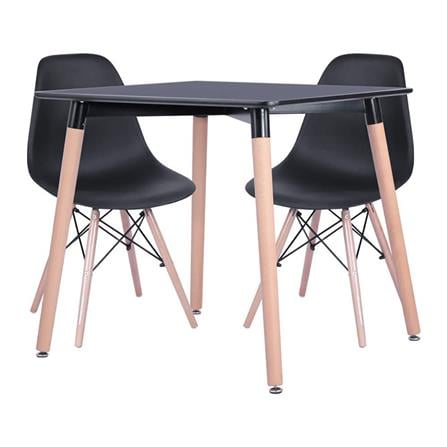 2-SEAT DINING TABLE SET AS FURNITURE  BLACKALANGEL BLACK_0