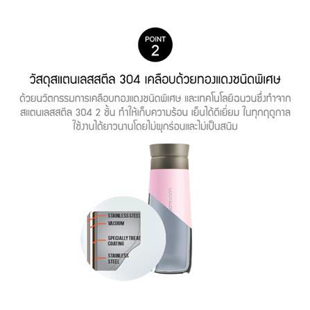 กระติกสุญญากาศ LOCKNLOCK MACARON 450 มล. สีเขียว_3