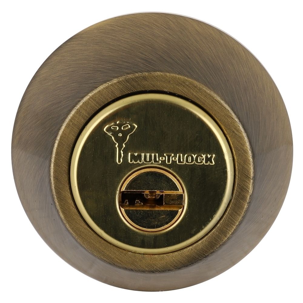 กุญแจลิ้นตาย 1 ด้าน MUL-T-LOCK DTAB 8302 สีทองเหลืองรมดำ