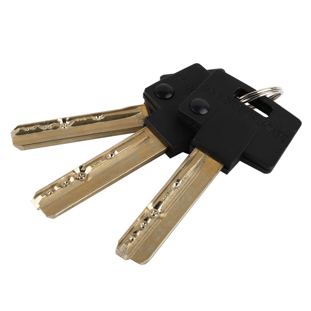 กุญแจลิ้นตาย 1 ด้าน MUL-T-LOCK DTAB 8302 สีทองเหลืองรมดำ
