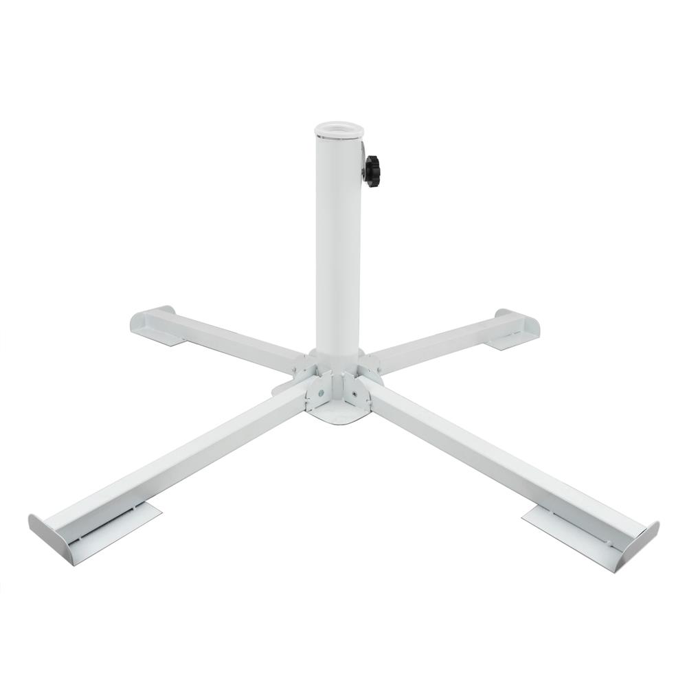 ขาตั้งร่มเหล็ก 4 ขา SPRING PB002 สีขาว