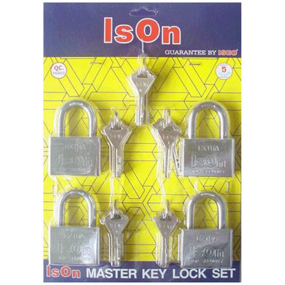กุญแจมาสเตอร์คีย์ ISON 877CP50/4 50 มม. แพ็ก 4 ชิ้น